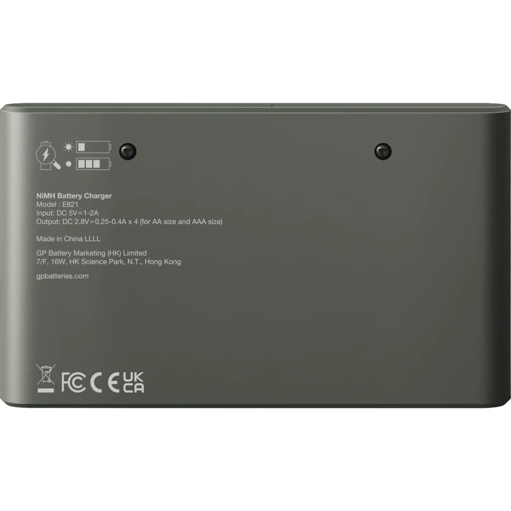 GP Recyko Econ Akkulaturi sis. 4xAA 2100mAh + 4xAAA 850mAh