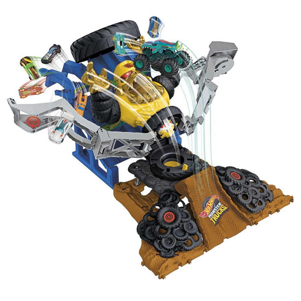 Hot Wheels - Monster Trucks Arena Smashers Mega-Wrex vs Crushzilla Takedown