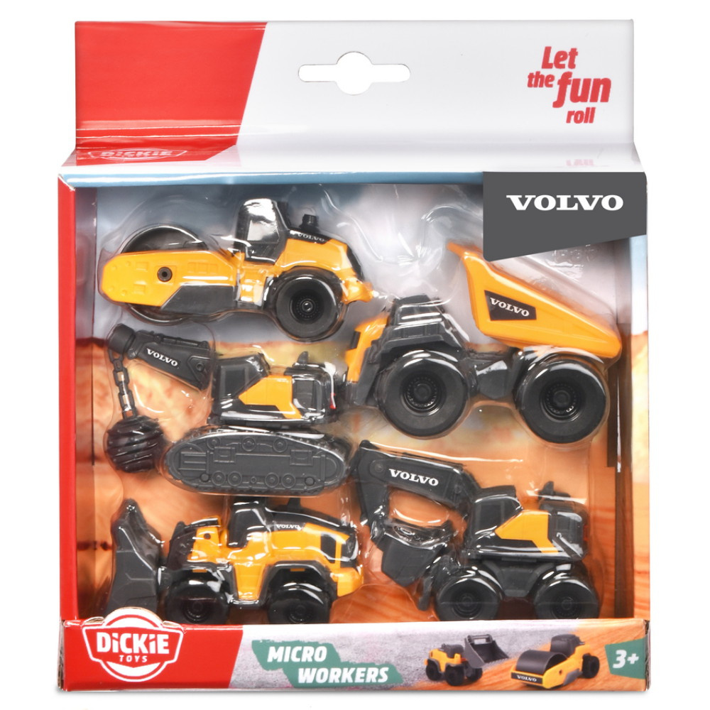5-Pakkaus Volvo Rakennuskoneita