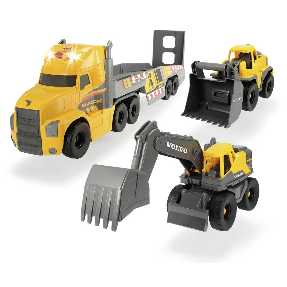 Mack/Volvo Long hauler with Construction vehicles