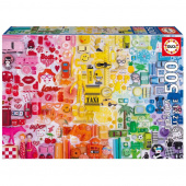Educa Puzzle: Colorful Collage 500 Educa Puzzle: Colorful Collage 500