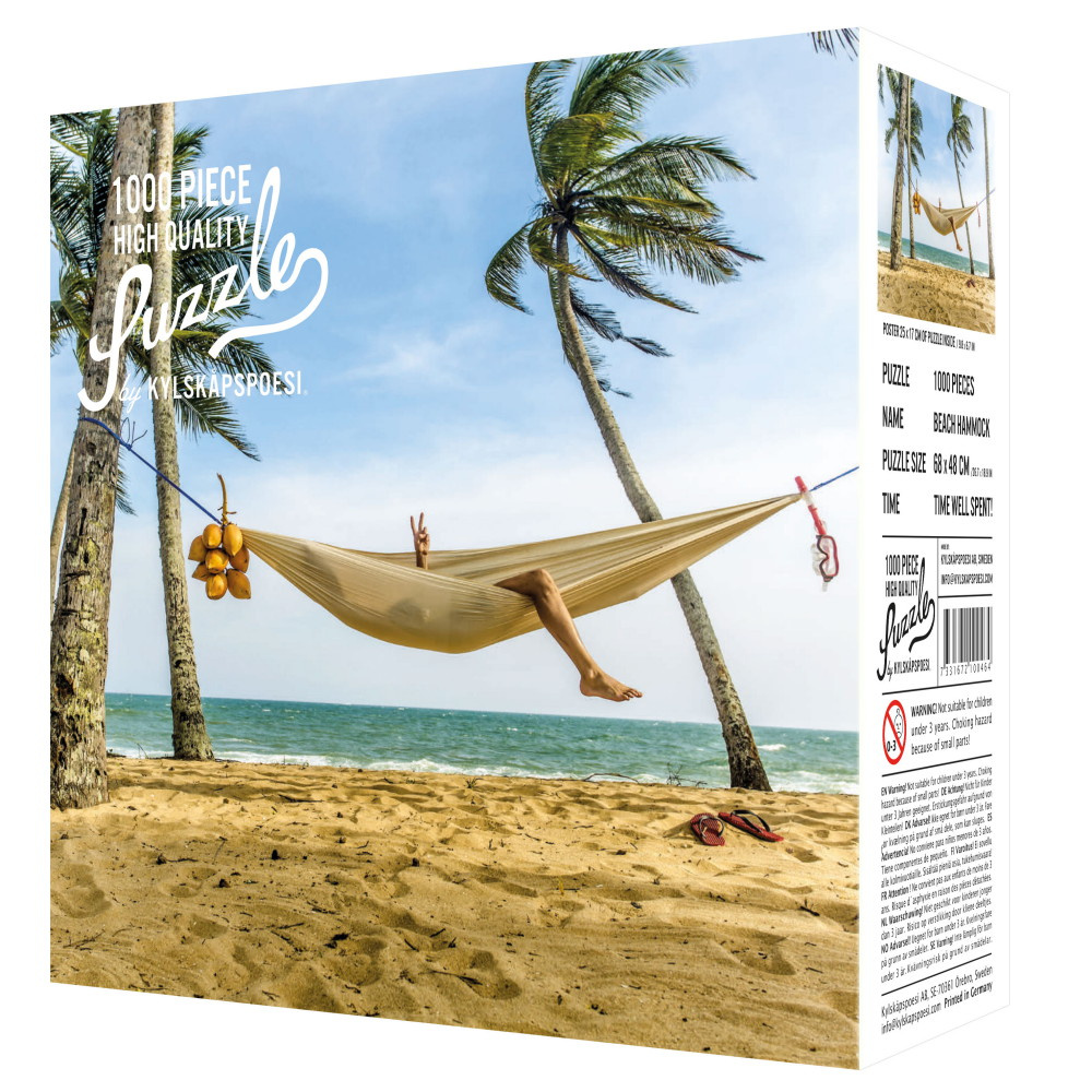 Kylskåpspoesi Pussel - Beach Hammock 1000 Palaa