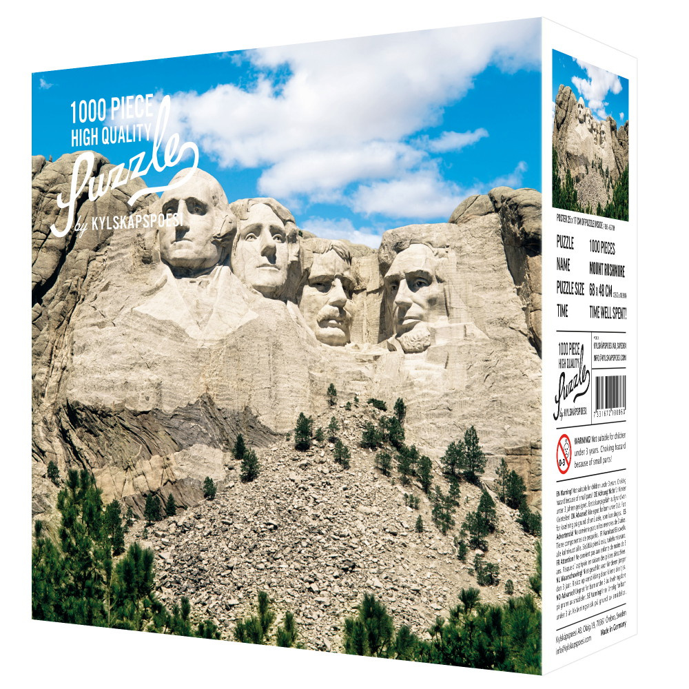 Kylskåpspoesi Pussel - Mount Rushmore 1000 Palaa