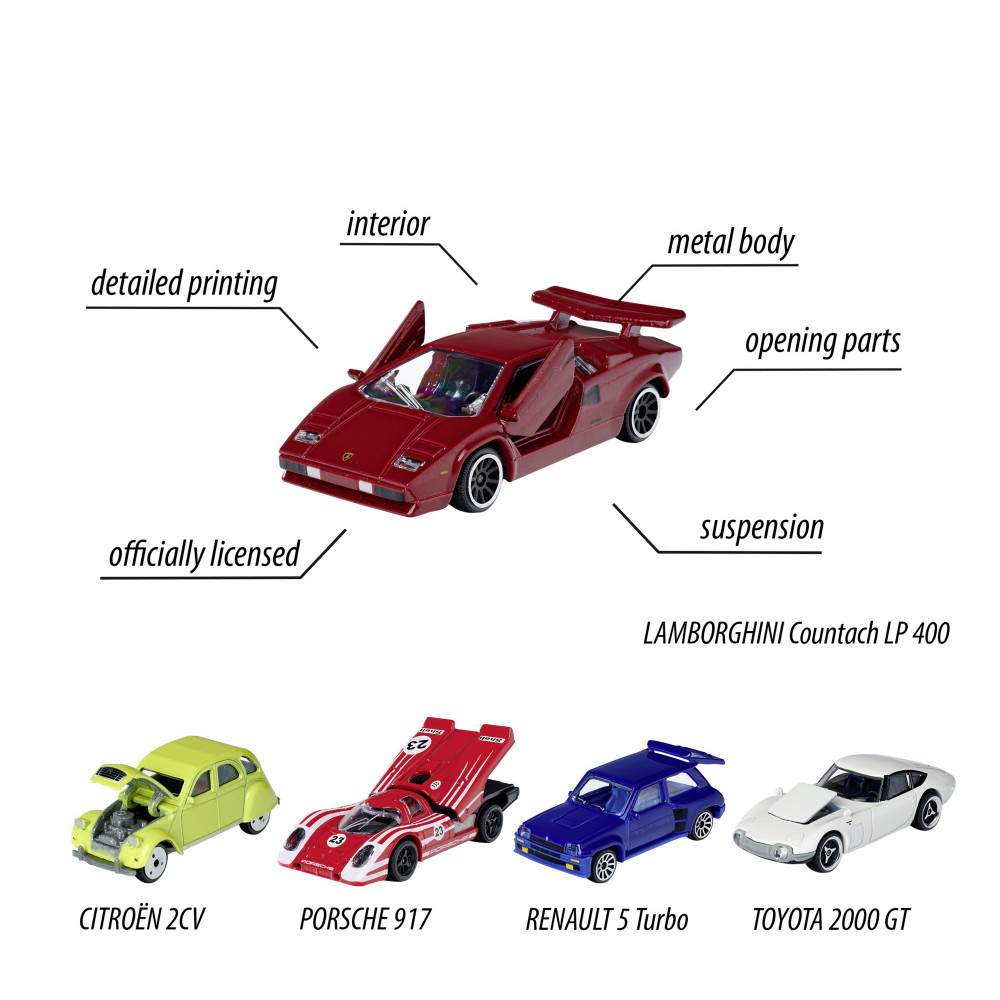 Majorette, Vintage Cars 5-Pack