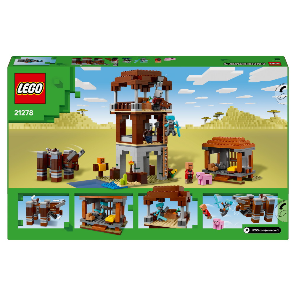 LEGO Minecraft - Ryöstelijöiden etuvartioasema ja Tuhokylvyri