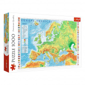 Trefl Palapeli: Physical Map of Europe 1000 Palaa