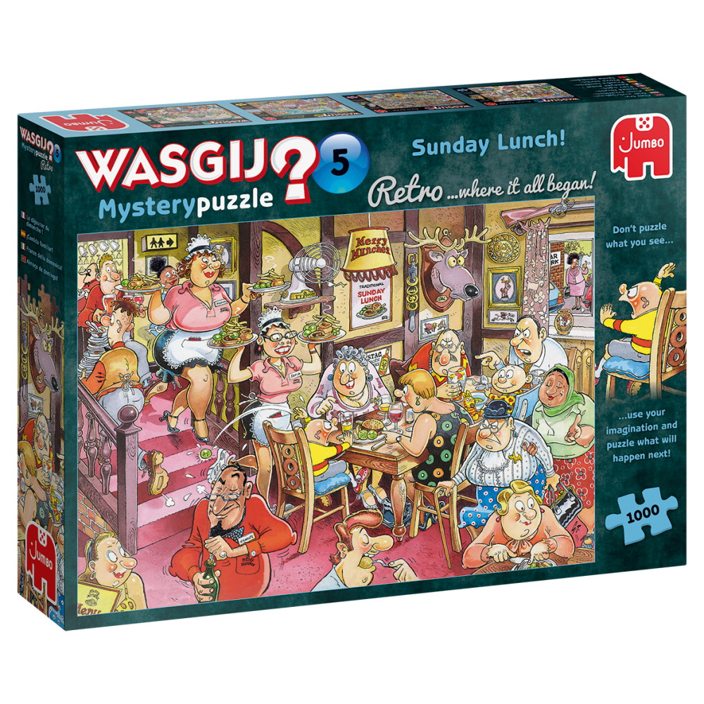 Wasgij? Mystery Retro #5 - Sunday Lunch! 1000 Palaa