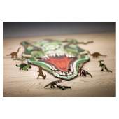 Eco-Wood-Art Palapeli: T-Rex 129 Palaa Puisessa Laatikossa