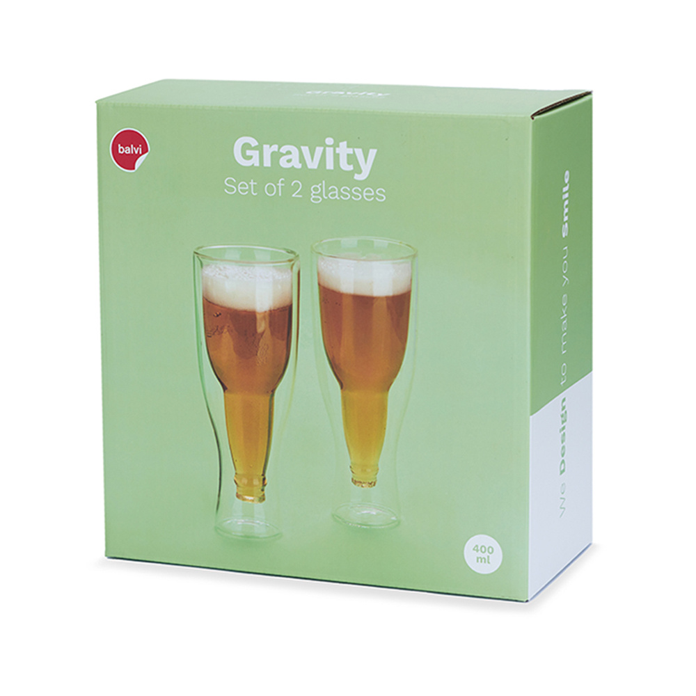Beer Glass Gravity, 400 ml x 2