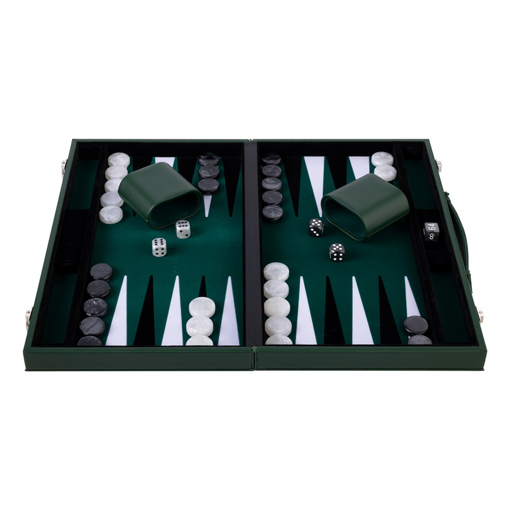 Longfield Backgammon Medium Forest Green