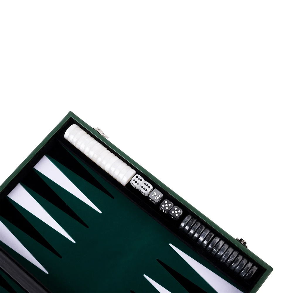 Longfield Backgammon Large Forest Green