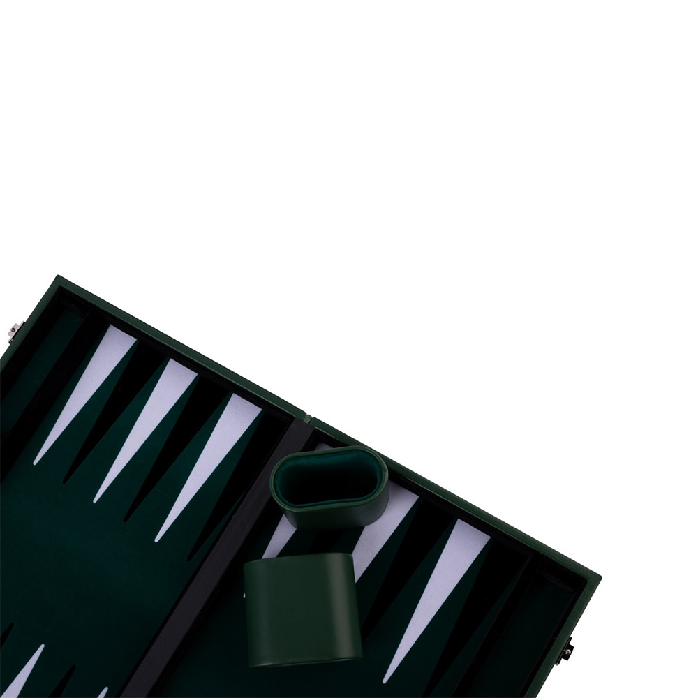 Longfield Backgammon Large Forest Green