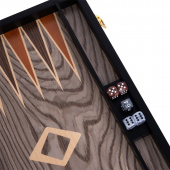 Longfield Backgammon Large Grey Ebony Longfield Backgammon Large Grey Ebony