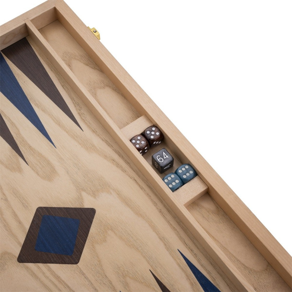 Engelhart Backgammon, Keskikokoinen Sininen Ja Ruskea