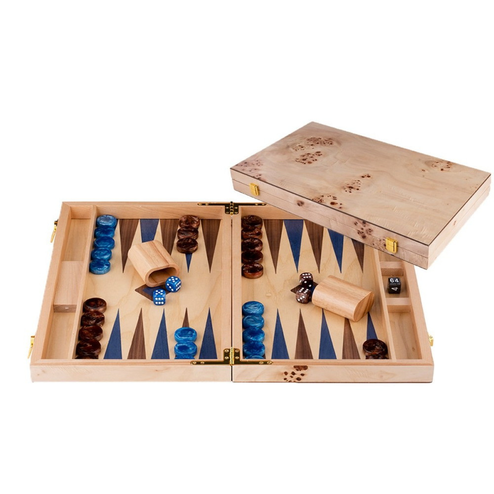 Engelhart Backgammon Suuri Sininen Ja Ruskea