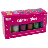 Sense - Glitter Glue Bottles 12-Pack