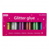 Sense - Glitter Glue Bottles 12-Pack