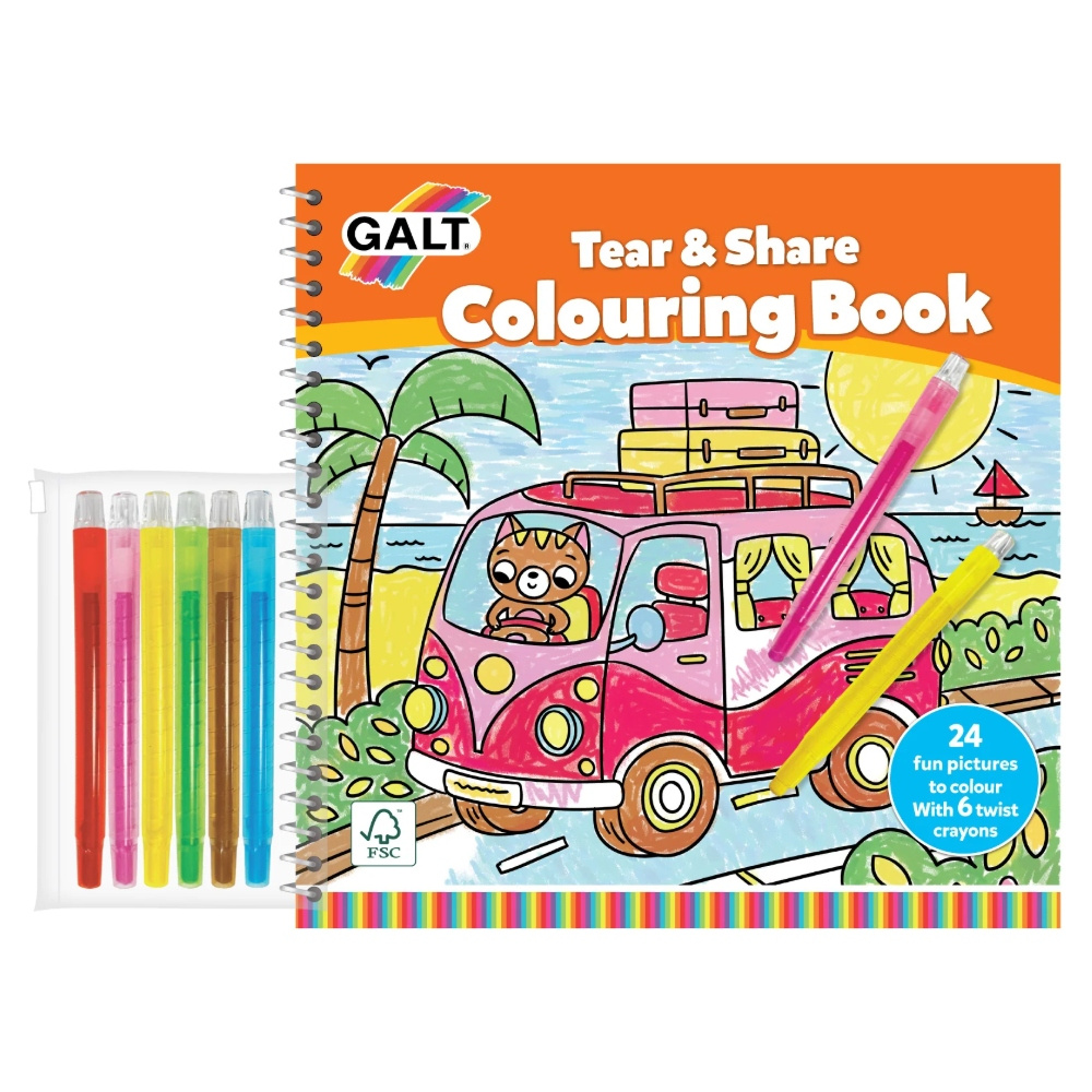 Tear and Share Coloring Book