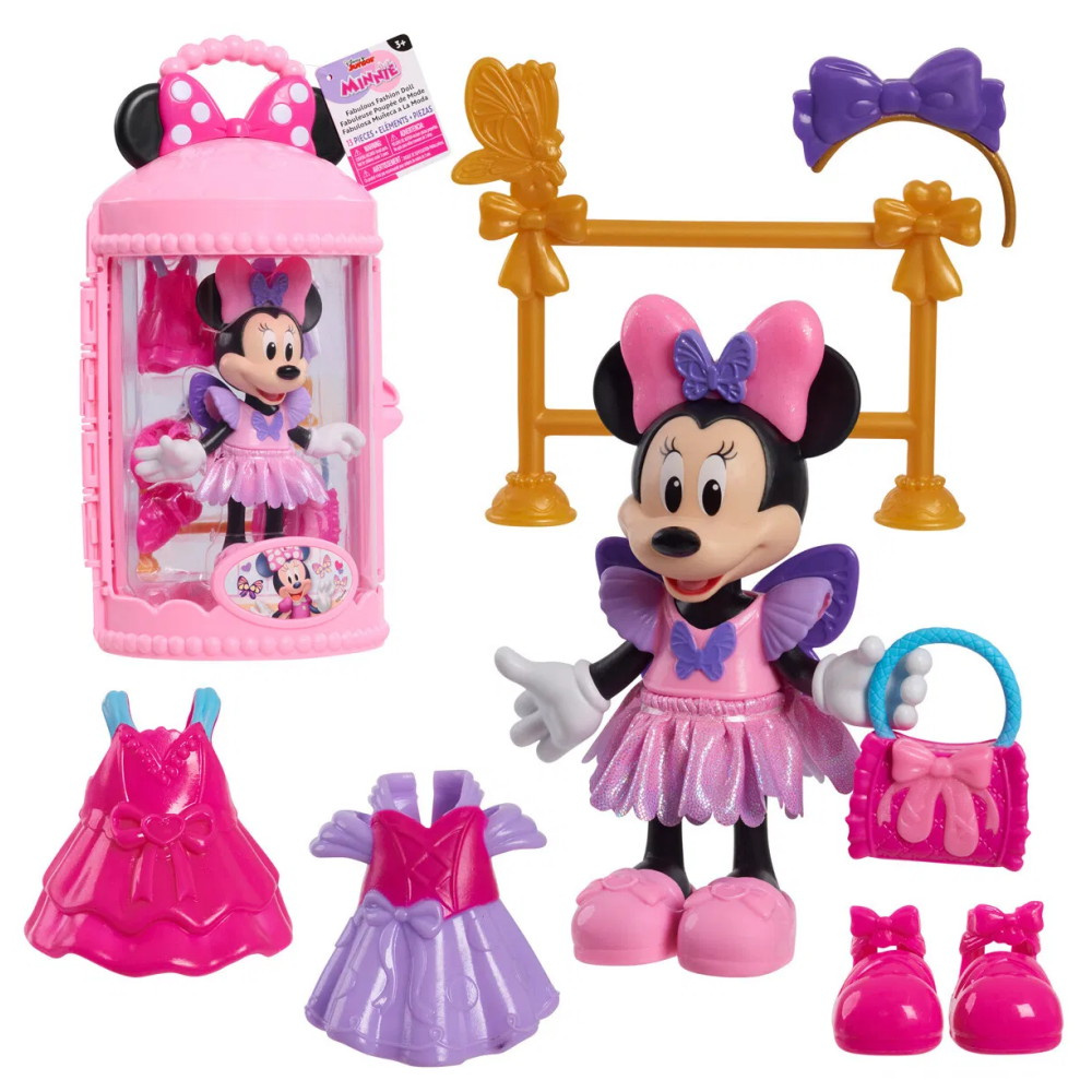 Disney Junior - Minni Fabulous Fashion Ballerina-nukke