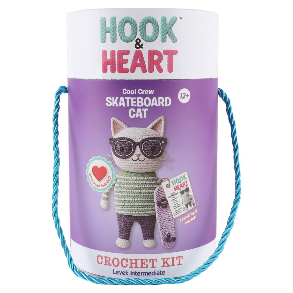Hook & Heart - Skateboard Cat 