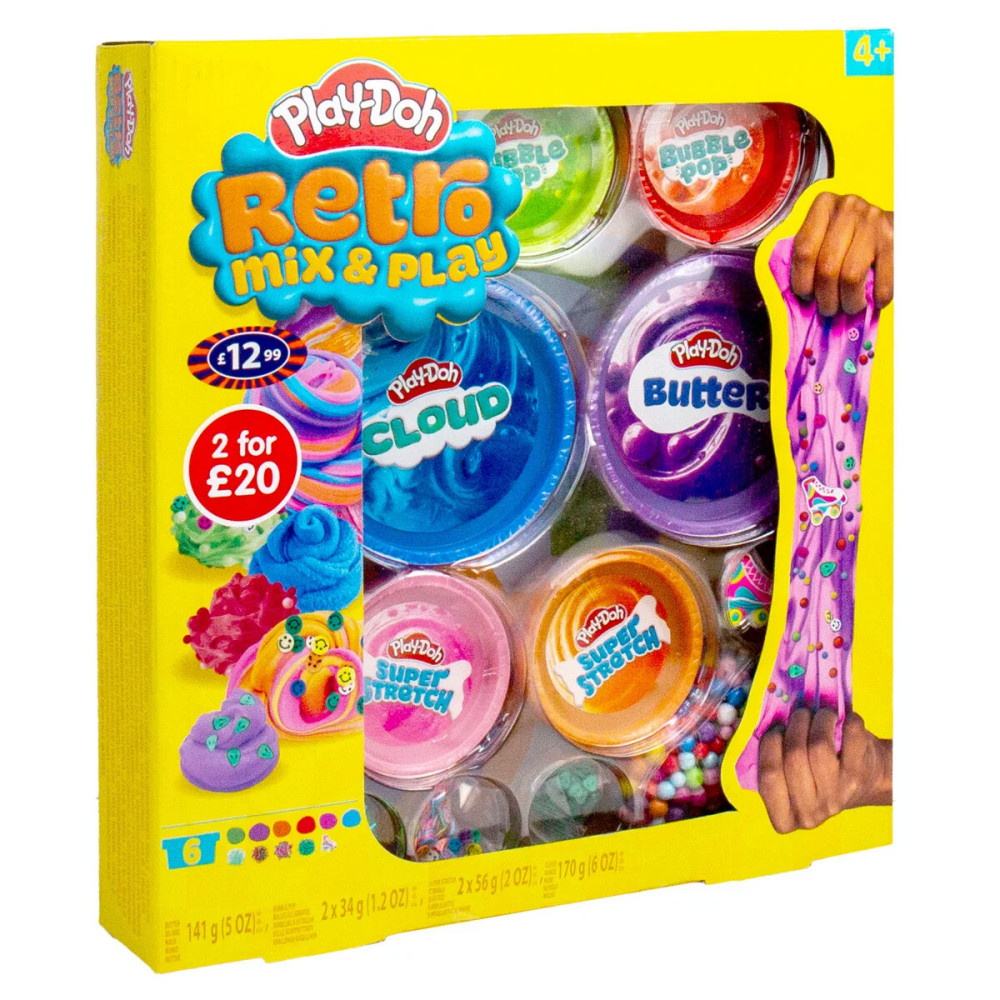 Play-Doh Retro Mix & Play 6 pack
