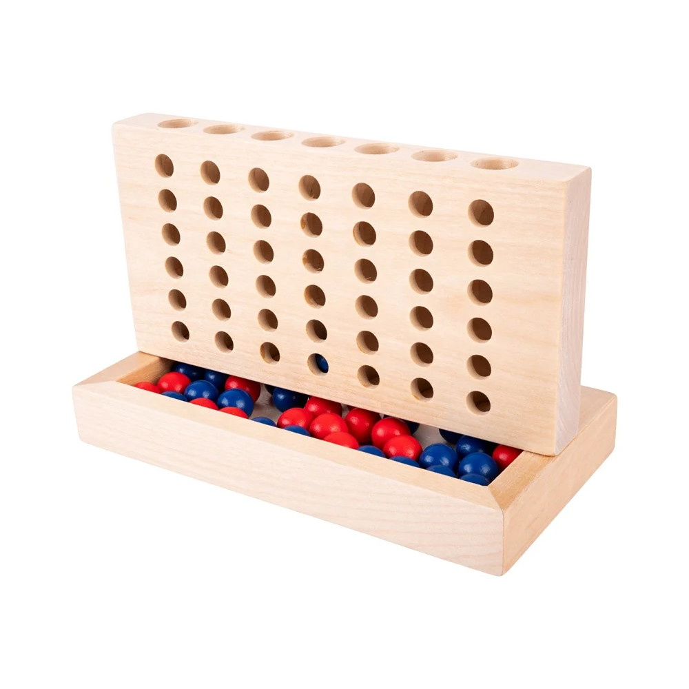 Wooden Connect 4 Travel Game