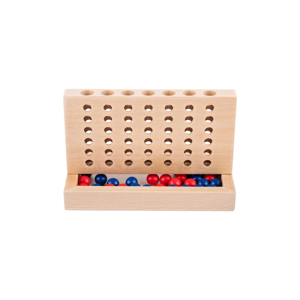 Wooden Connect 4 Travel Game