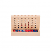 Wooden Connect 4 Travel Game Wooden Connect 4 Travel Game
