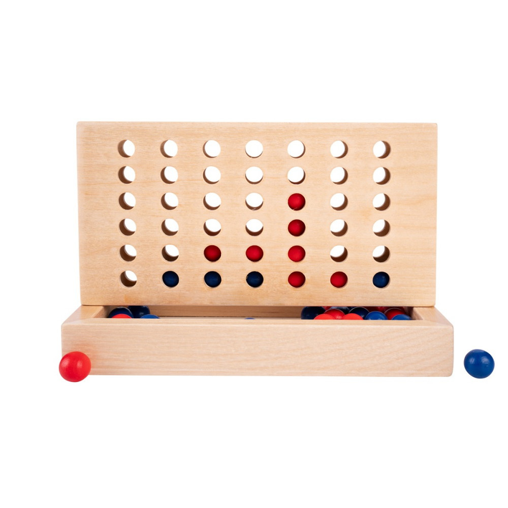 Wooden Connect 4 Travel Game
