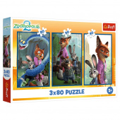 Trefl Disney Zootropolis 2 - 3 x 80 Palaa Trefl Disney Zootropolis 2 - 3 x 80 Palaa