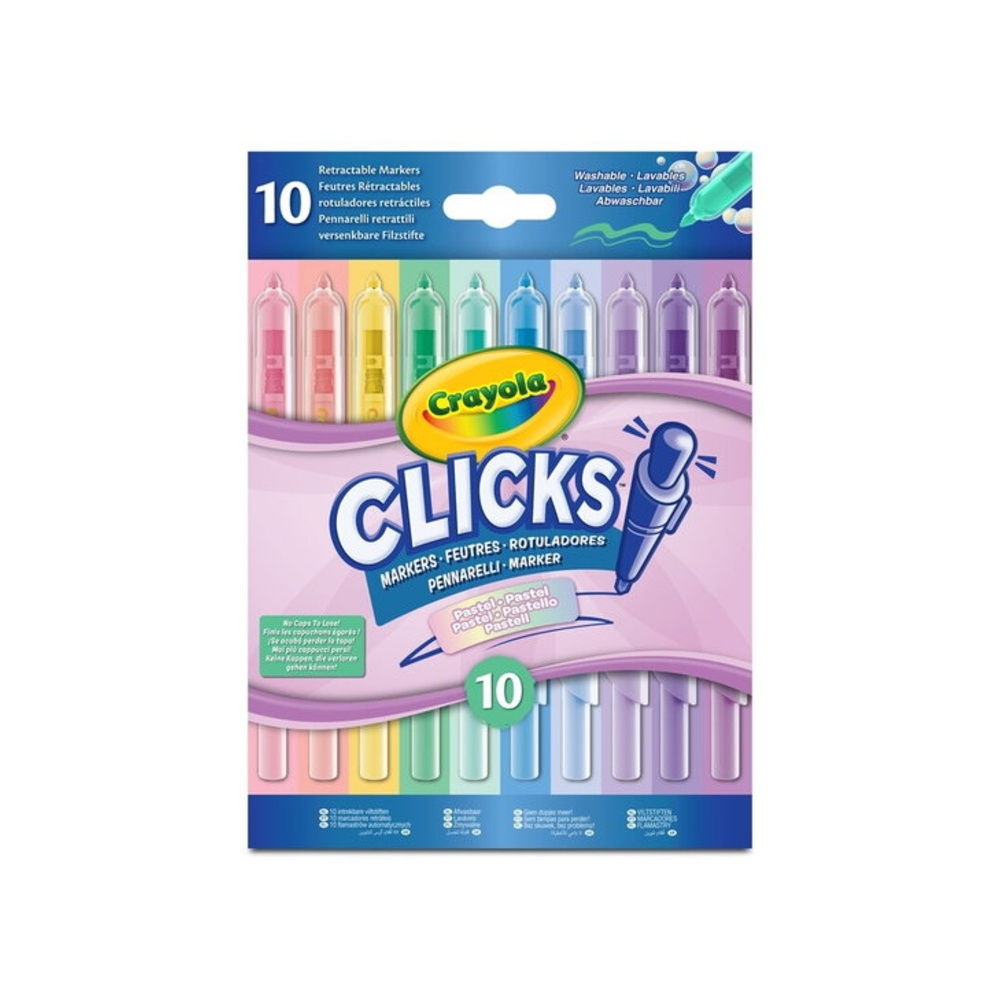 Crayola Clicks Tussit Pastelli 10 kpl