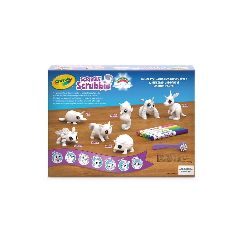 Crayola Scribble Scrubbie Unipets Leikkisetti 7 pets