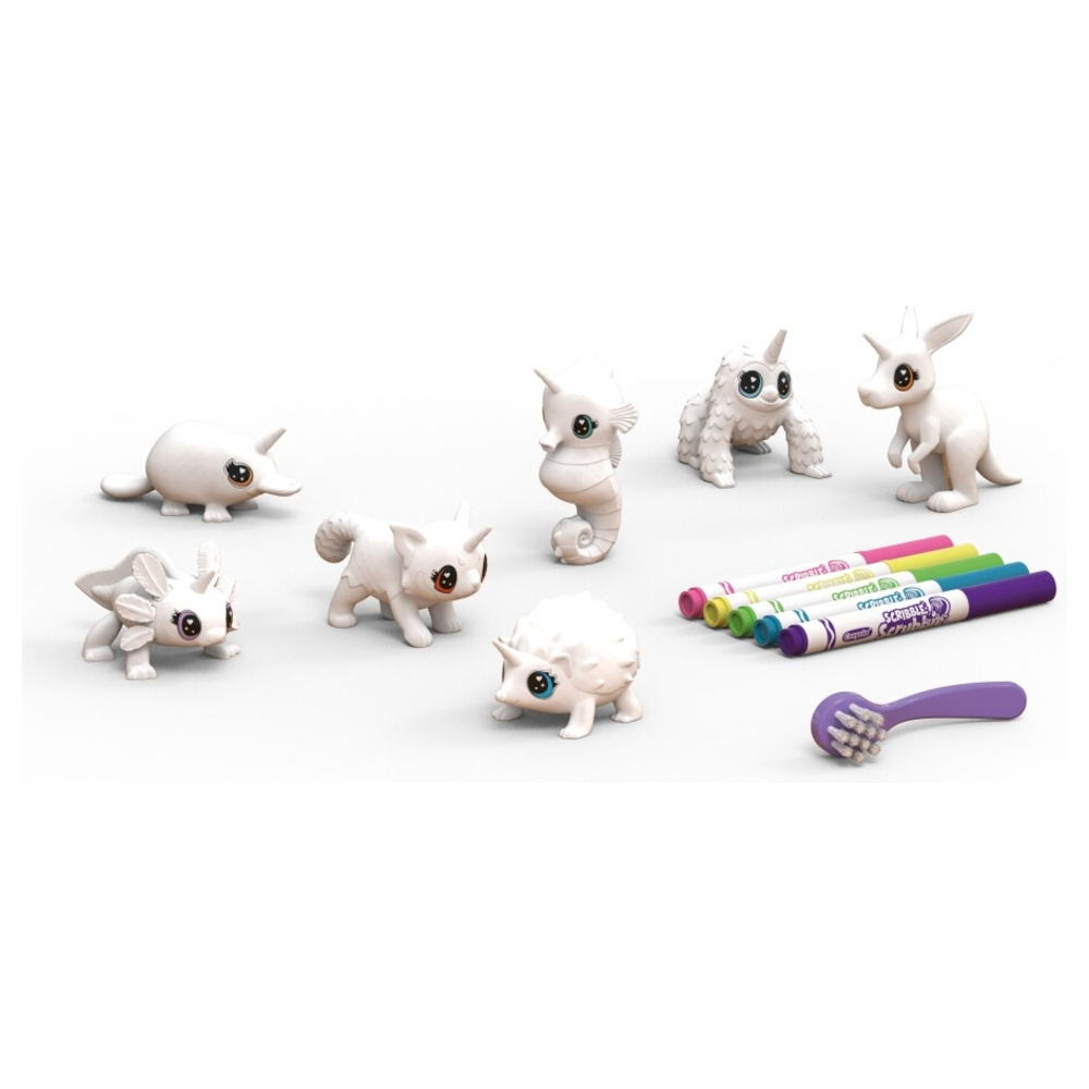 Crayola Scribble Scrubbie Unipets Leikkisetti 7 pets