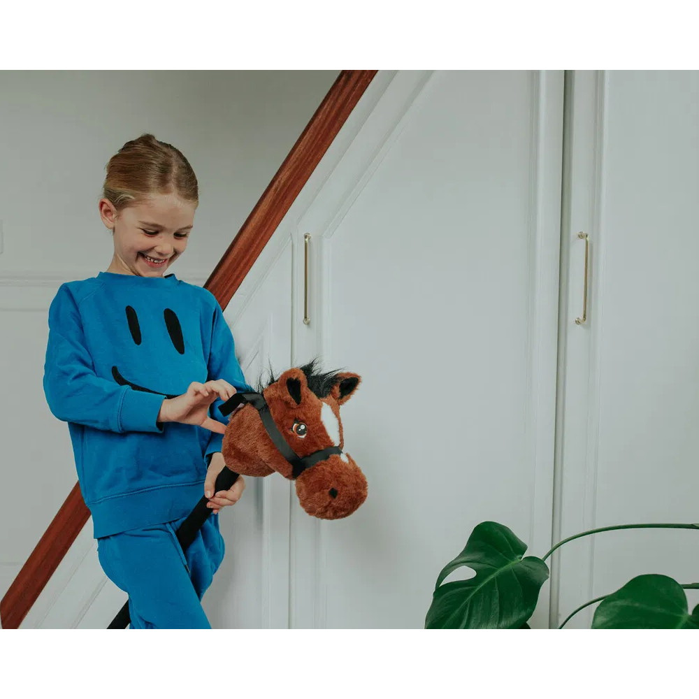 KREA Keinuhevonen Ruskea 75 cm