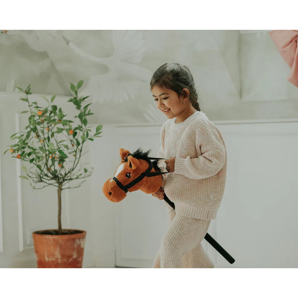 KREA Keinuhevonen Ruskea 75 cm