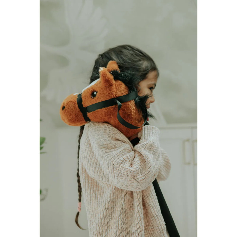 KREA Keinuhevonen Ruskea 75 cm