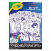 K-pop Demon Hunters - Large Fuzzy Coloring Pages K-pop Demon Hunters - Large Fuzzy Coloring Pages