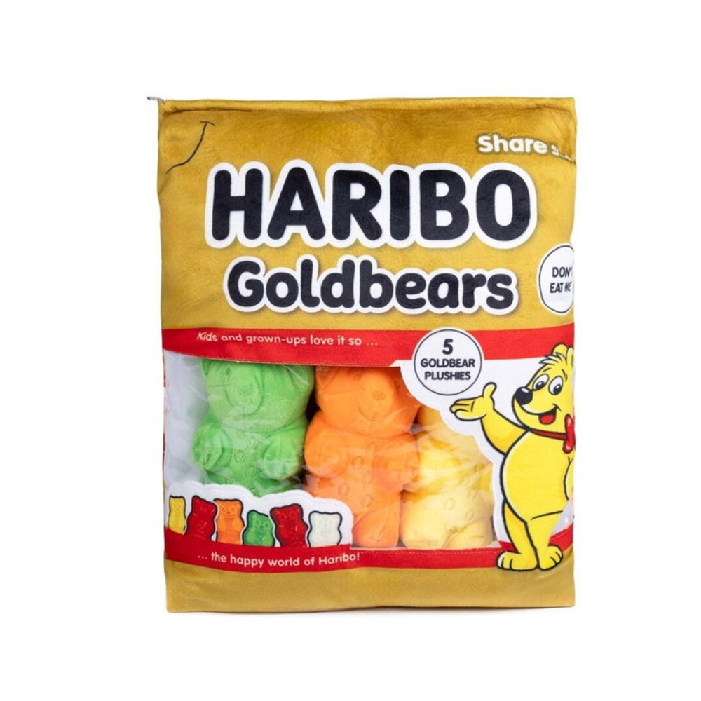Haribo Pehmolelu Goldbear Keltainen 5 kpl 10 cm