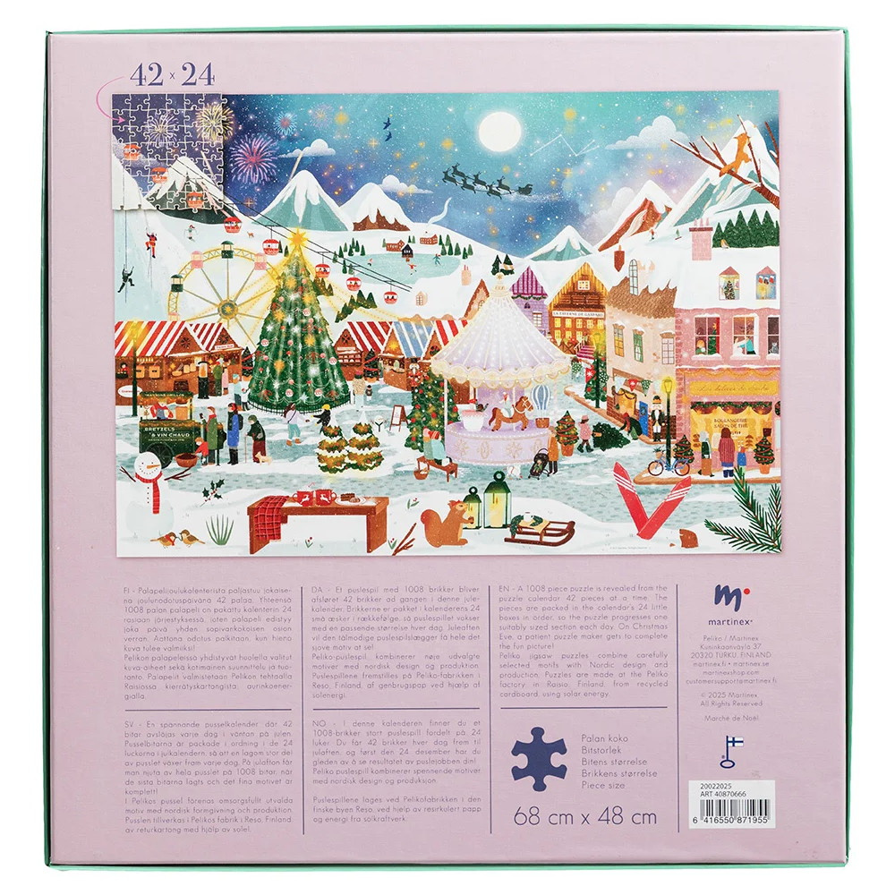 Peliko Palapelikalenteri 24 x 42 palaa