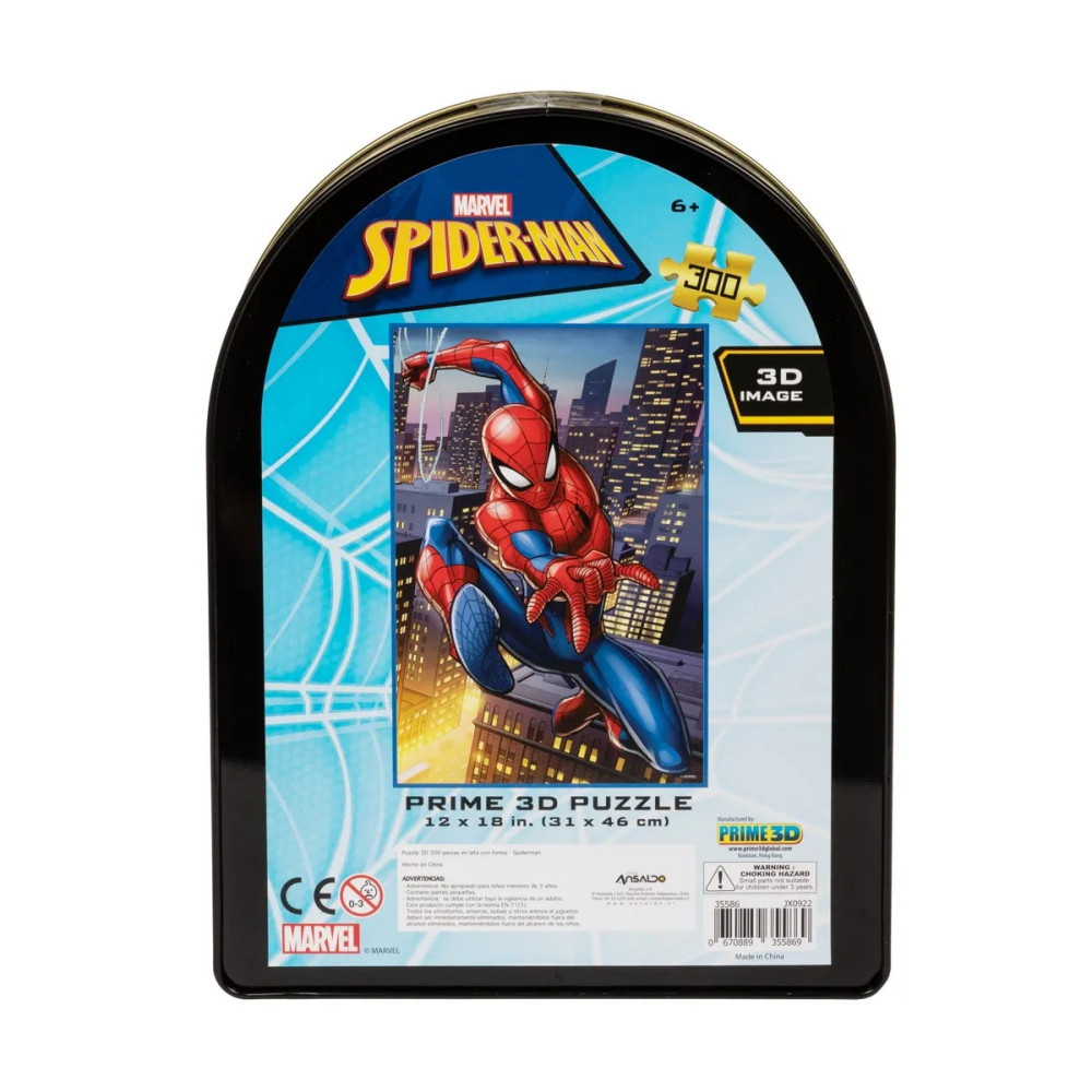 Puzzle - Spiderman tin can, 300 pieces
