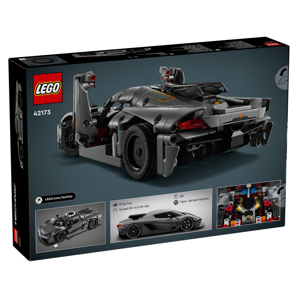 LEGO Technic - Harmaa hyperauto Koenigsegg Jesko Absolut
