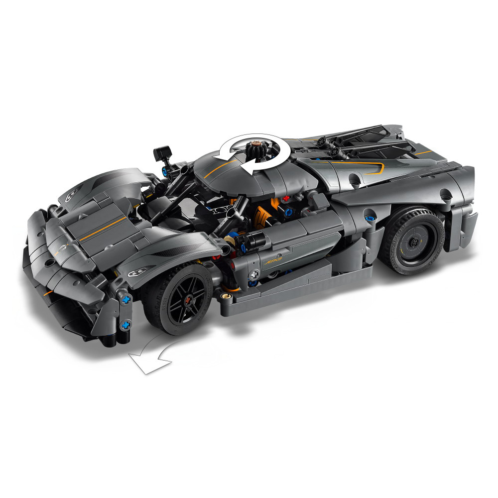LEGO Technic - Harmaa hyperauto Koenigsegg Jesko Absolut