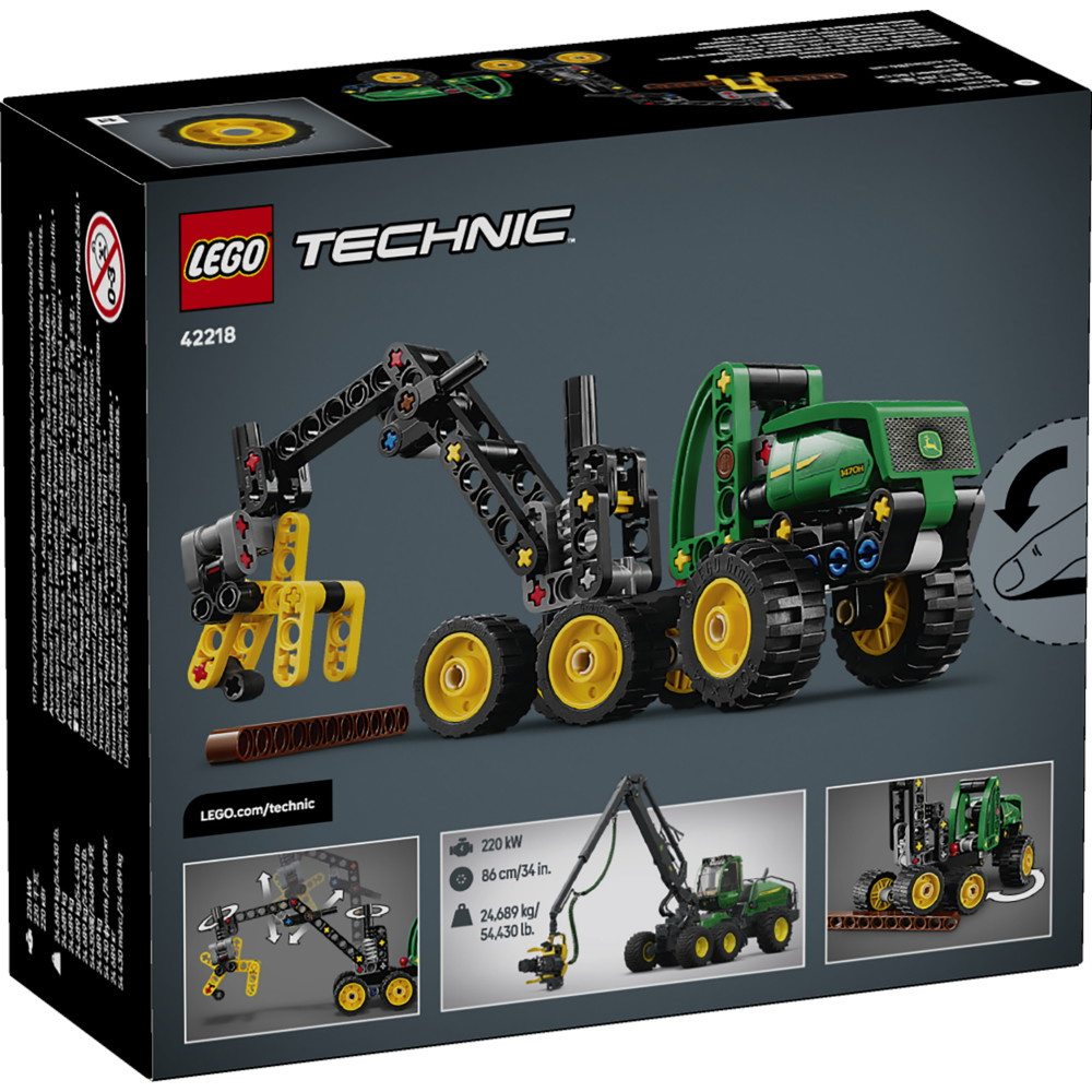 LEGO Technic - Pyörillä varustettu John Deere 1470H ‑harvesteri