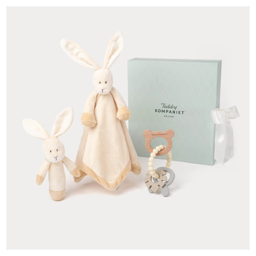 Teddykompaniet Diinglisar - Lahjapakkaus, jossa on beige kani