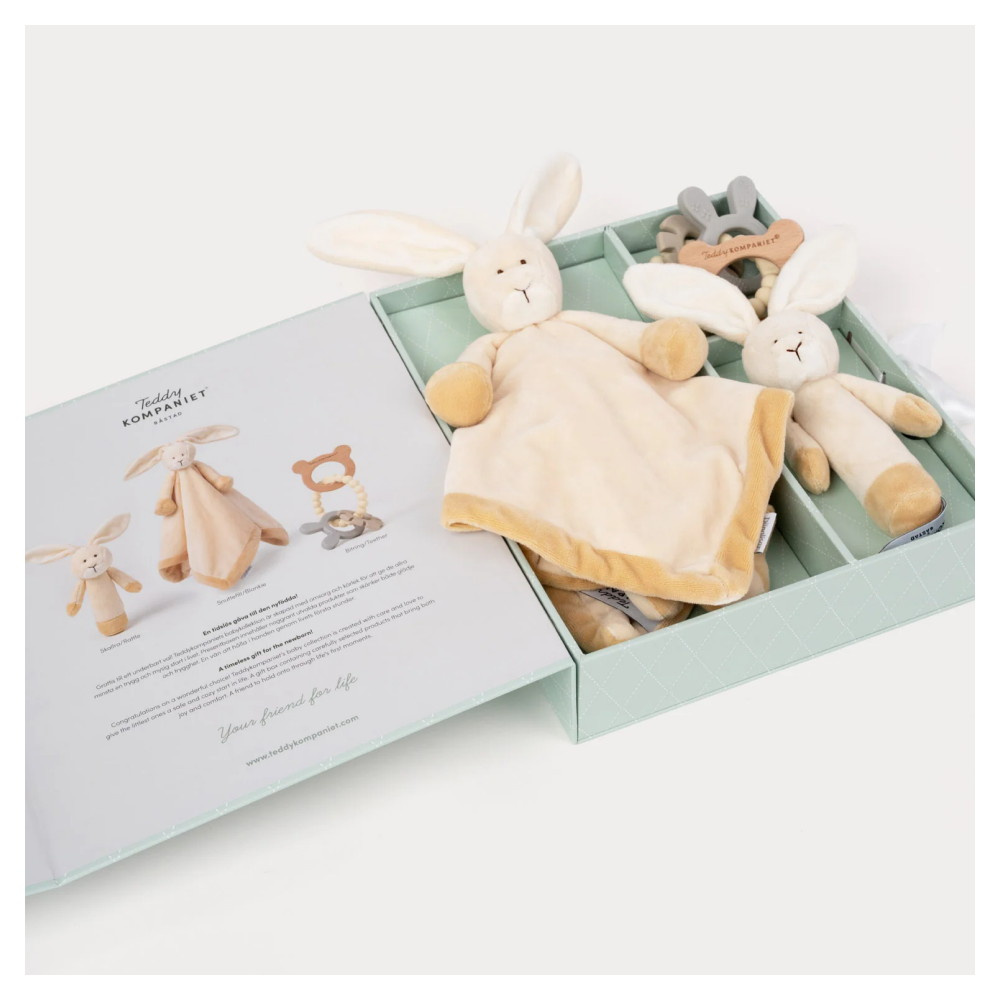 Teddykompaniet Diinglisar - Lahjapakkaus, jossa on beige kani