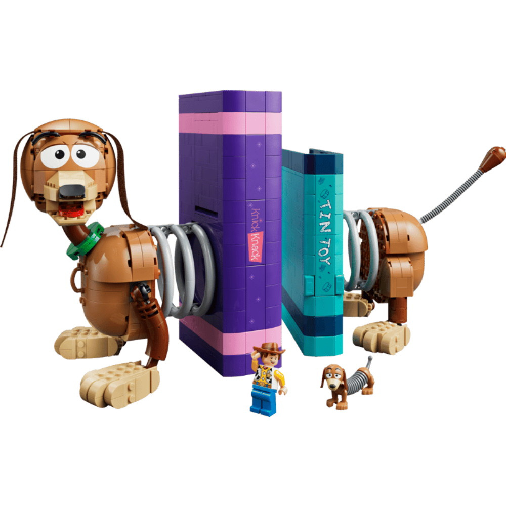 LEGO Disney - Toy Story -kirjateline, jossa on Slinky-koira