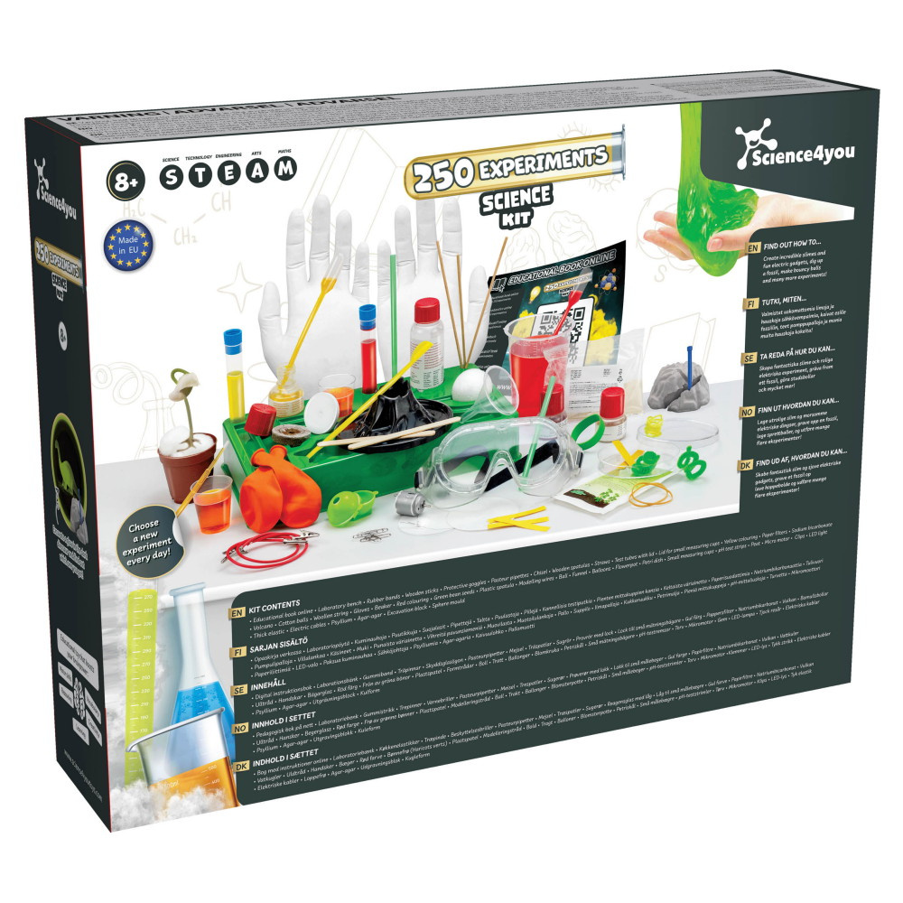 Science4you 250 Experiments - Kokeilusetti