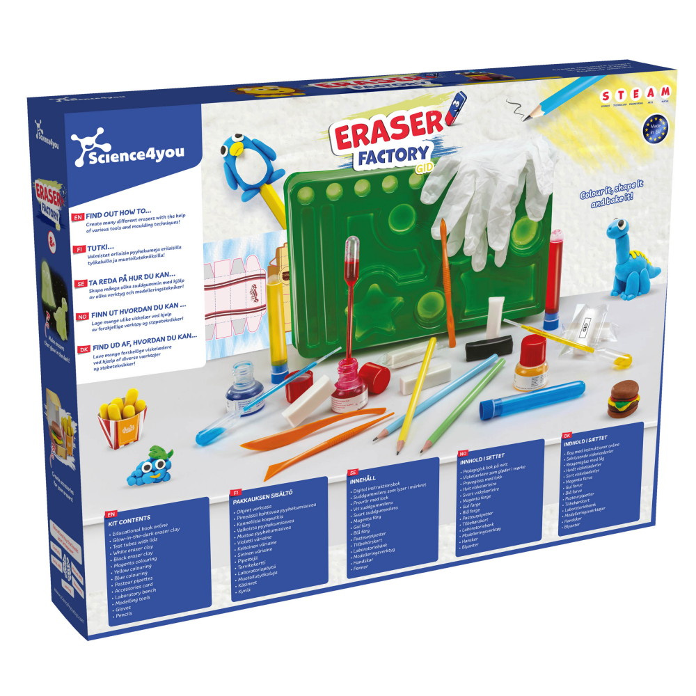 Science4You Eraser Factory - Kumikynä Luo itse
