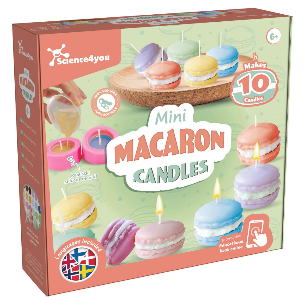 Science4You Mini Macaron Candles - Luo itse