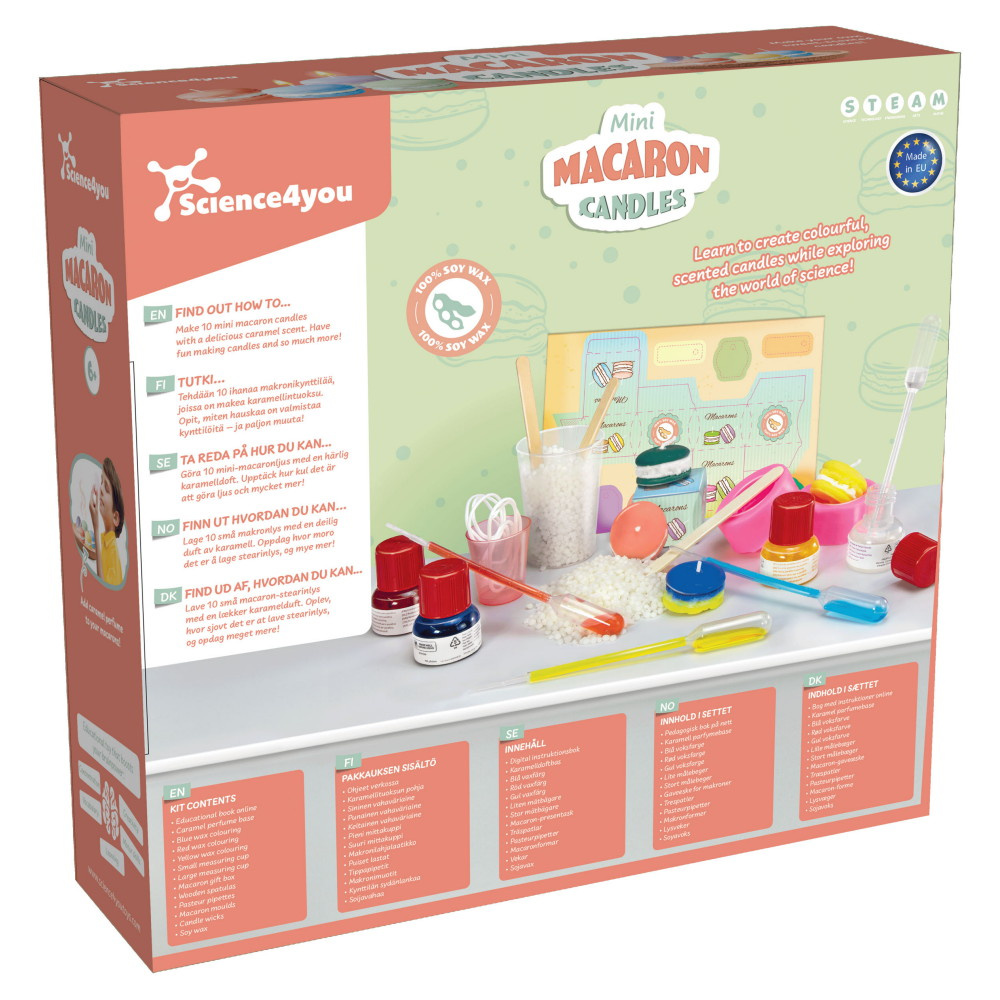 Science4You Mini Macaron Candles - Luo itse